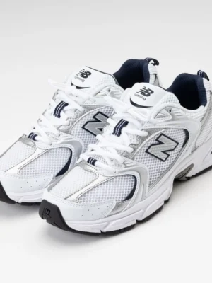 New Balance 530 White Sliver Navy Men's White Sports Sneaker MR530SG